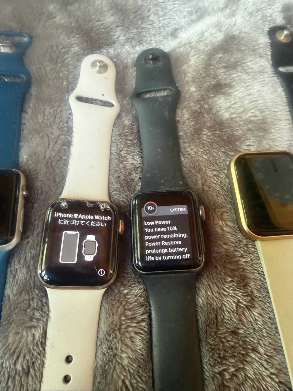 (Parts Only)Mixed Smartwatch Pack - Black, Blue, White, Gray, Green Bands